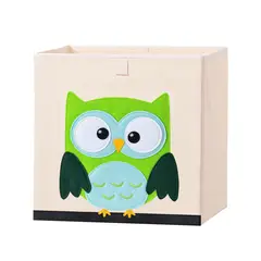 KIVARA - Caja Almacenamiento Juguetes Plegable Infantil Buho