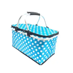 AUCKLAND OUTDOOR - Bolso Termico Plegable Puntos Calipso Cooler Canasta Picnic