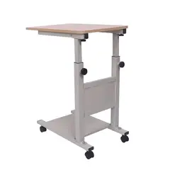 HOMASTTI - Mesa Plegable Enfermo Cama Carga 60 Kg Altura Ajustable PC