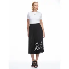 KARL LAGERFELD - Falda plisada con logo