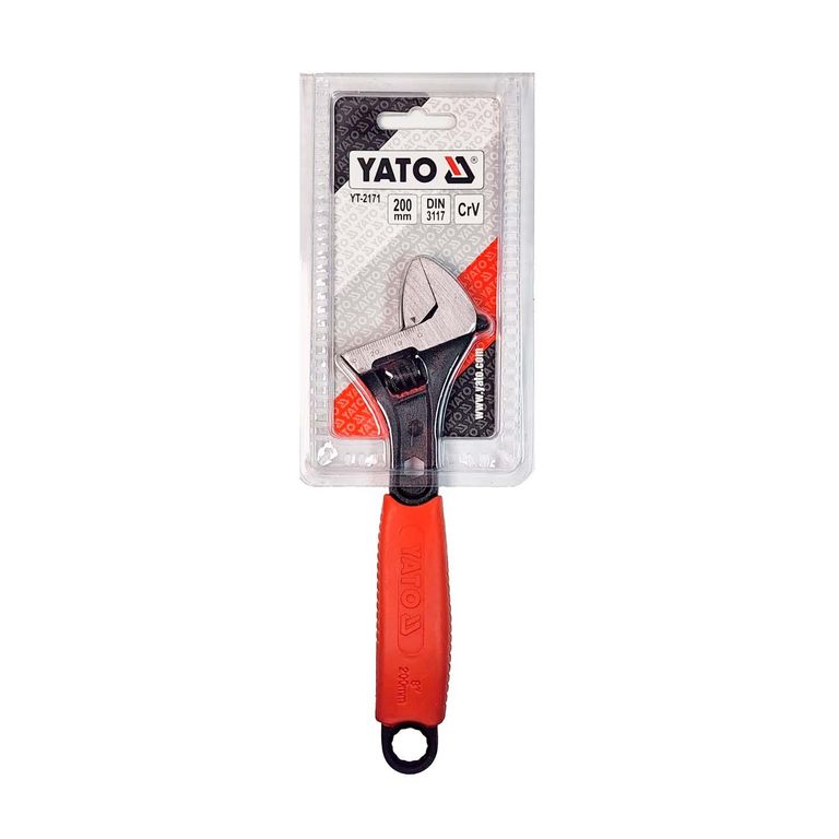 Llave Ajustable Con Mango Ergonomico Crv 8 -