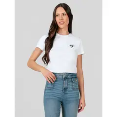 KARL LAGERFELD - Polera ikon choupette Blanco