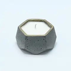 BETOH - Vela Geométrica de Hormigón - Oro