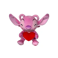 INTEK GAMES - PELUCHE STITCH ANGEL PINK CON CORAZON