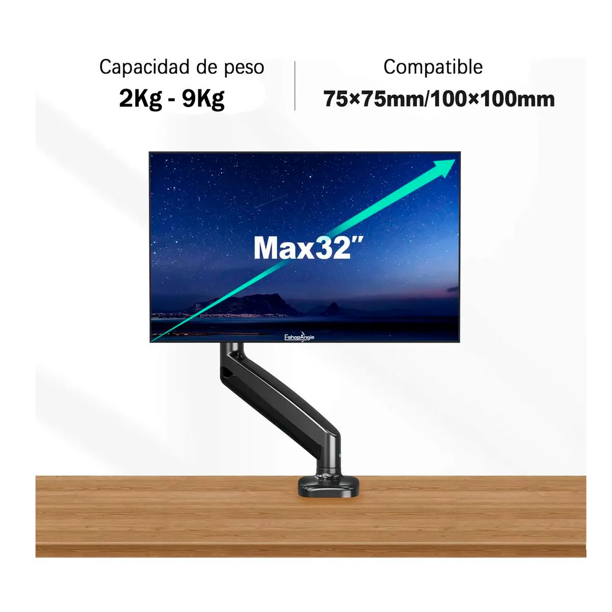 OFERTABKN - Soporte Ergonómico De Mesa Para Tv/monitor 1 Brazo 17-30