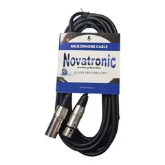 GENERICO - Cable de Microfono Balanceado Xlr a Xlr 20 Mt Novatronic JMC03 20M Metalico