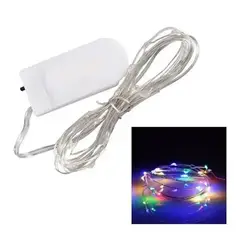 GENERICO - Guirnaldas Luces 20 Micro LED Hadas 2 Metros a Pilas
