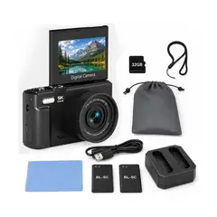 GENERICO - Cámara 5k Digital Fotografíca 75mp Pantalla Giratoria Wifi BELUG