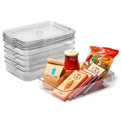 GENERICO - Organizador De Refrigerador Con Tapa Contenedores Despensa