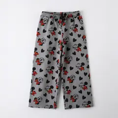DISNEY - Pantalón de Buzo Niña Minnie Palazzo Full Print Gris