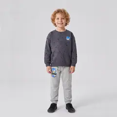 SONIC - Conjunto Buzo Niño Full Print Gris