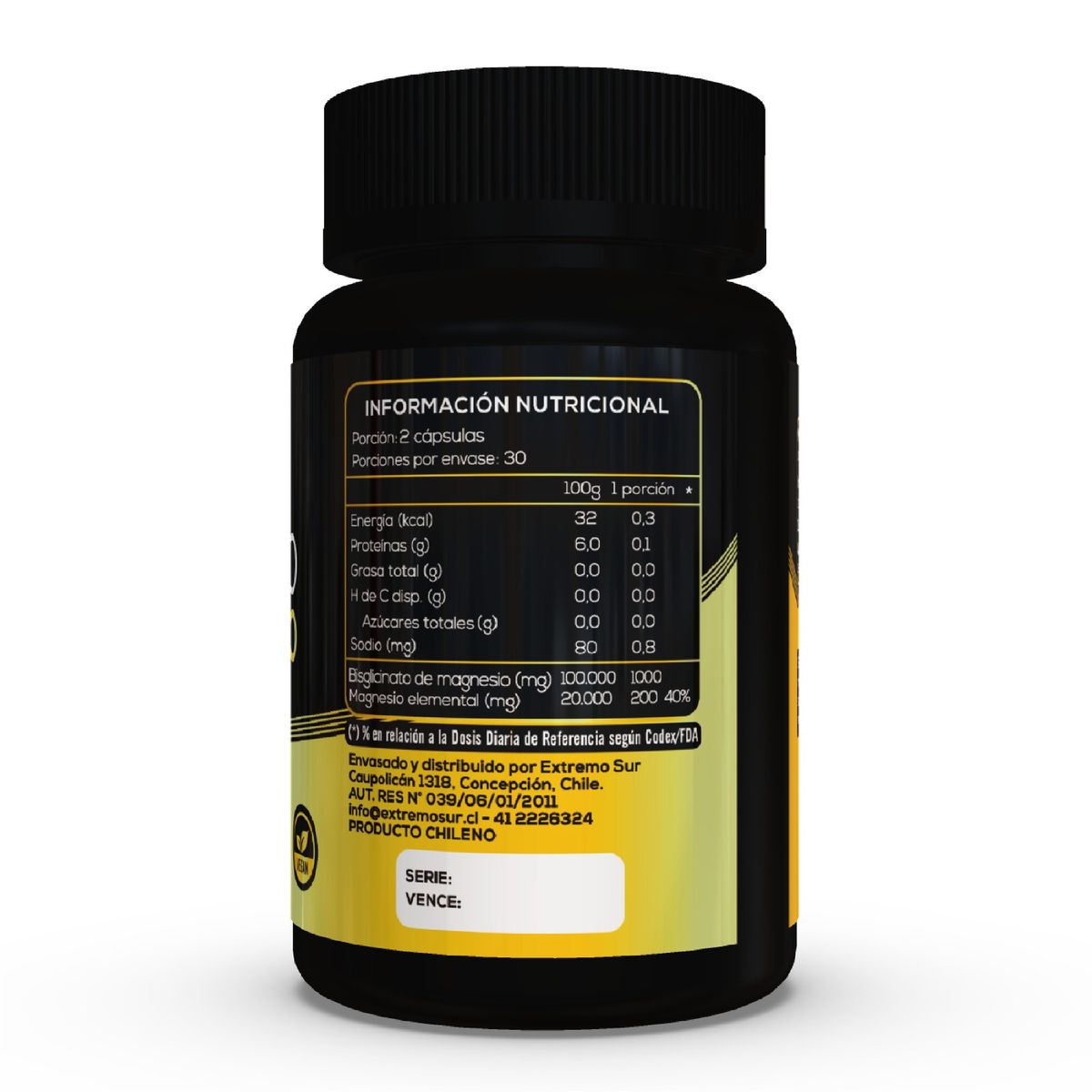 EXTREMO SUR - Magnesio Bisglicinato 500 mg 60 caps