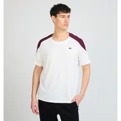ELLESSE - POLERA HOMBRE SANTINO BURGANDY/BLANCO
