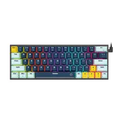 FANTECH - Teclado MK874V2 ATOM63 RGB NAVY Switch Taro 60%