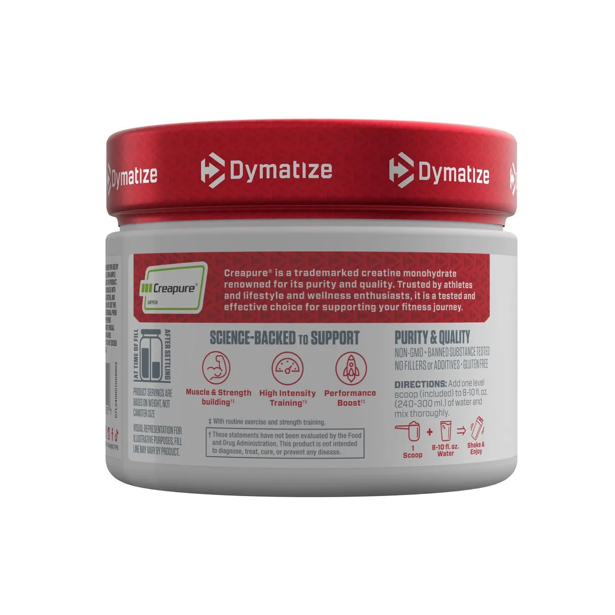 DYMATIZE - Creatina Monohidratada Sello Creapure 300 g - Dymatize