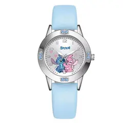 GENERICO - Reloj niña Stich correa cuero