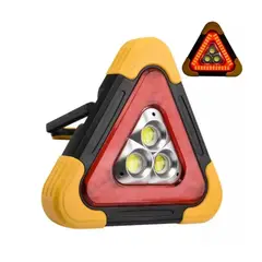 MOVI - Triángulo de Emergencia Recargable con Panel Solar, luz led y linterna