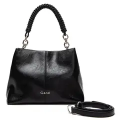 GACEL - Cartera mujer negro bandolera grande CAR3633