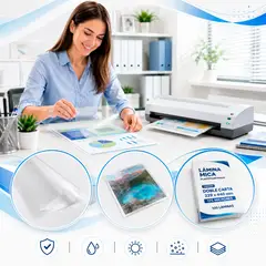 TERMOLAM - Lámina Plastificar tamaño Doble-Carta 175 micrones