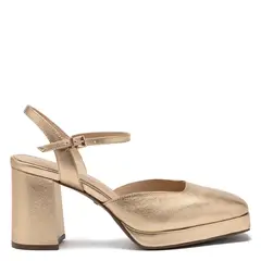 GACEL - Zapato de cuero mujer dorado Mabi