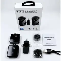 GENER - Micrófono TX Inalámbrico Lavalier 3 en 1 para iPhone, Android, PC y Cámara – Cancelación de Ruido DSP