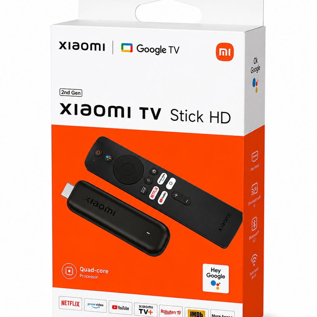 XIAOMI - Tv Stick Xiaomi Hd 2nd Gen, Google Tv, Full Hd 1080p, 1.5gb Ram 8gb, Color Negro