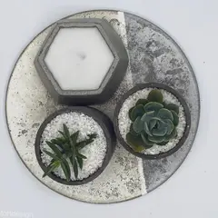 BETOH - Vela Geométrica de Hormigón - Natural