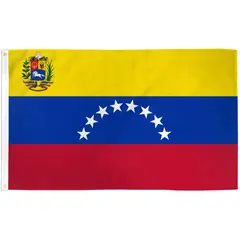 GENERICO - Bandera de Venezuela actual de 60cm x 90cm de Poliéster
