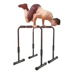 GENERICO - Barras paralelas ajustables para calistenia entre 78 y 90 cm
