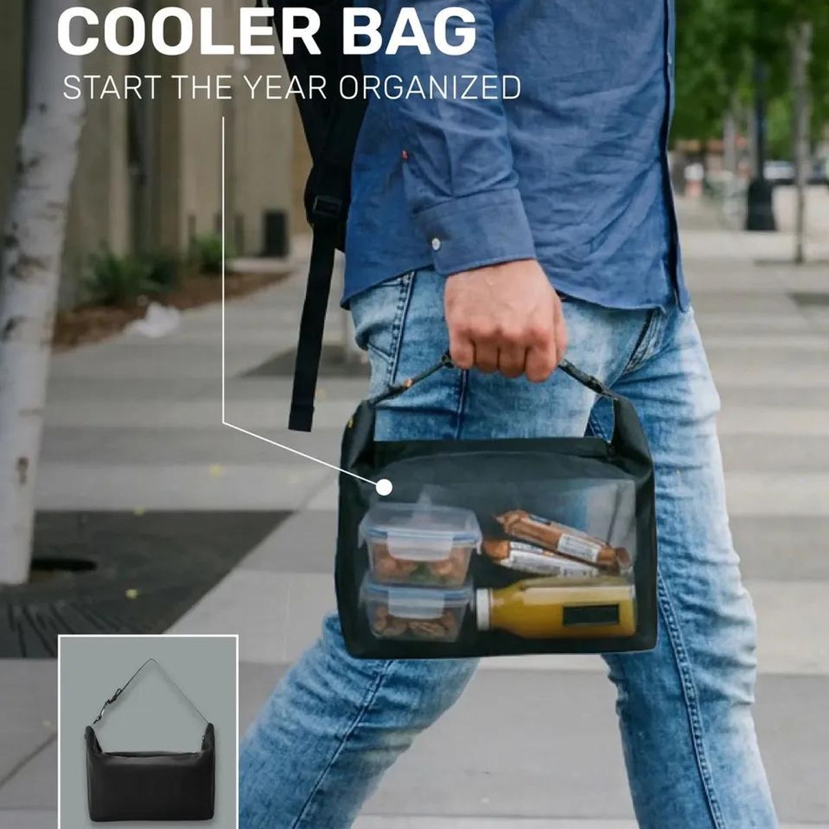 GENERICO - Bolso térmico portátil color negro con diseño compacto y resistente