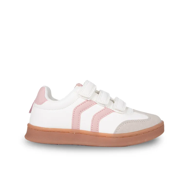 Zapatilla Niña Retro Velcros Ajustables Blanco