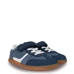 PILLIN - Zapatilla Bebé Niño Retro con Velcro Azul