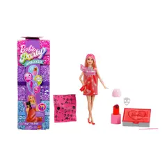 MATTEL - Barbie Party Unboxed Glam Vestido Rojo Sorpresa Color Change