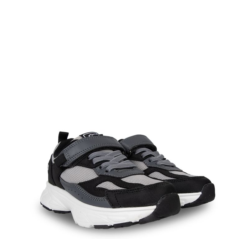 Zapatilla Niño Deportiva Velcro Ajustable Gris