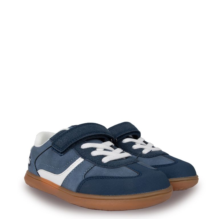 Zapatilla Bebé Niño Retro con Velcro Azul
