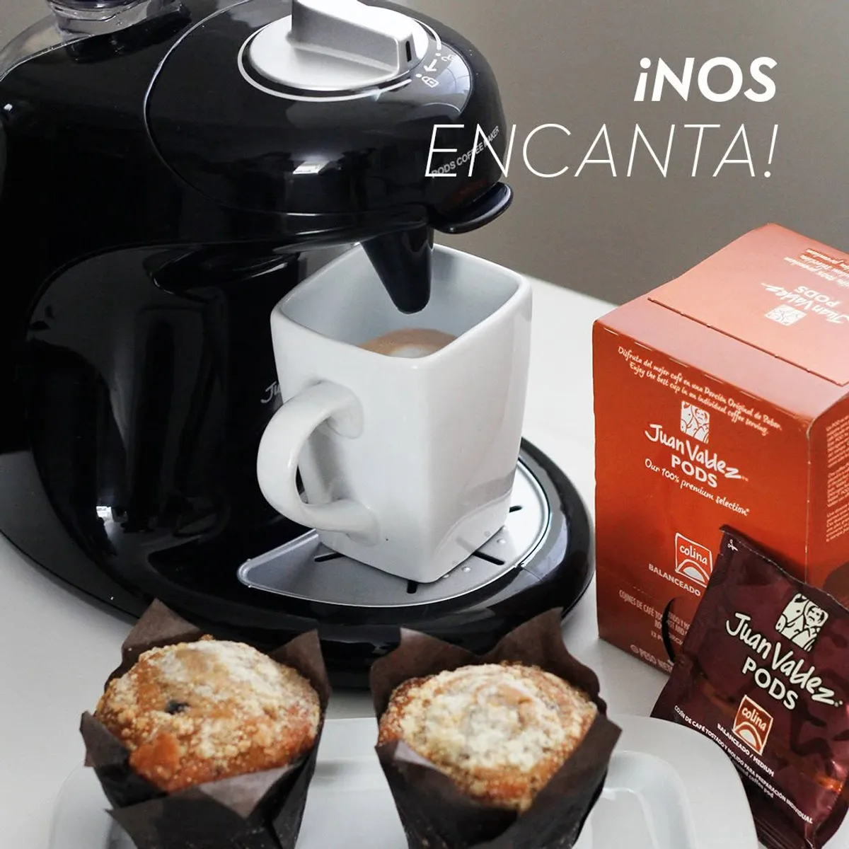 JUAN VALDEZ - Set Cafetera Juan Valdez Para Pods Con 24 Pods Juan Valdez