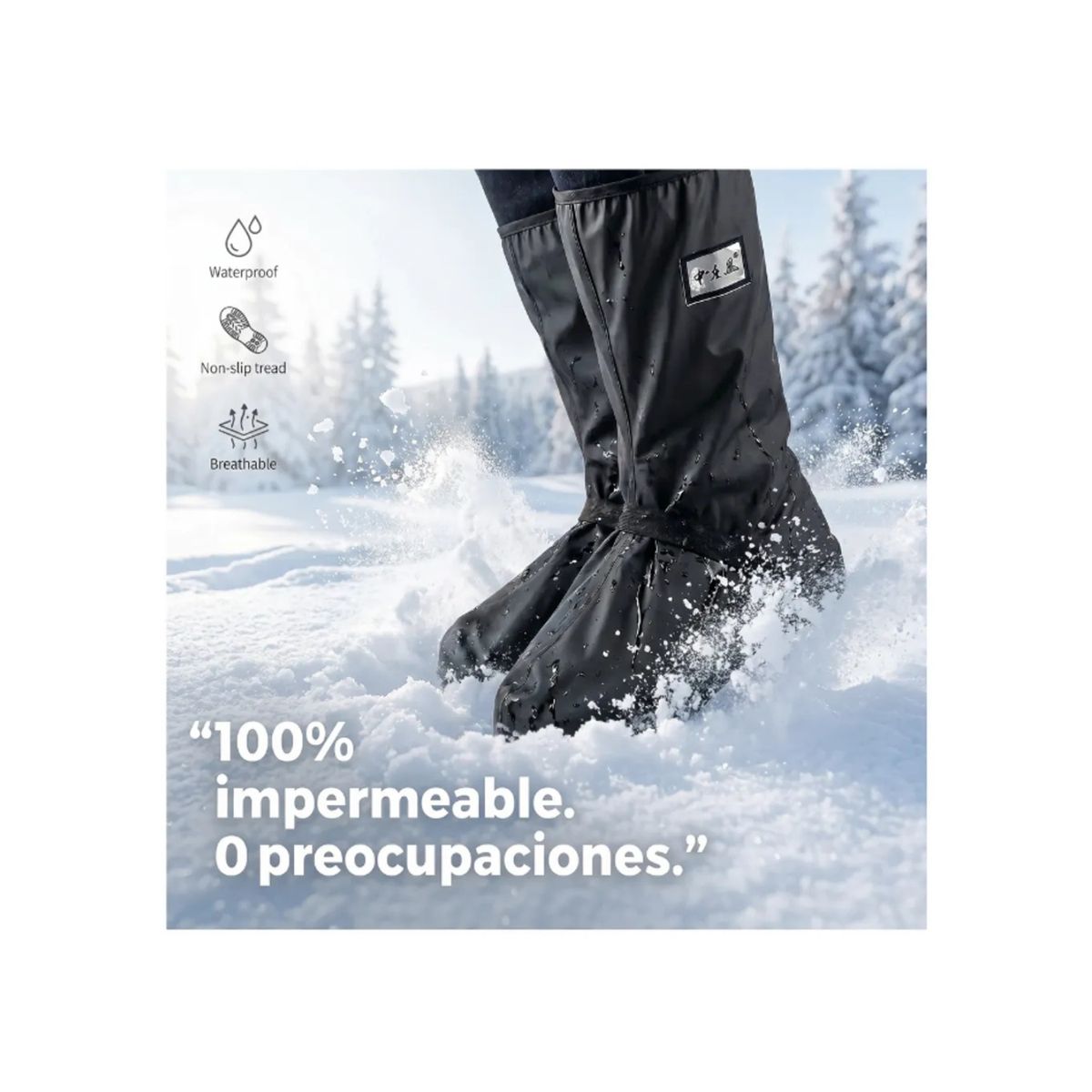 Cubre Calzado Impermeable Reutilizable talla M, marca MOVI - Foto 2