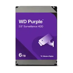 SANDISK - Disco Duro Interno 6TB Western Digital Púrpura DVR 3.5 SATA WD64PURZ