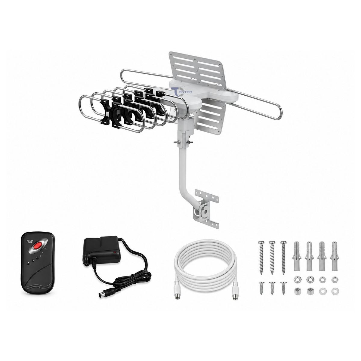 TECNOLAB - Antena TV Digital Tecnolab TL874 35 dBi 360° 4K