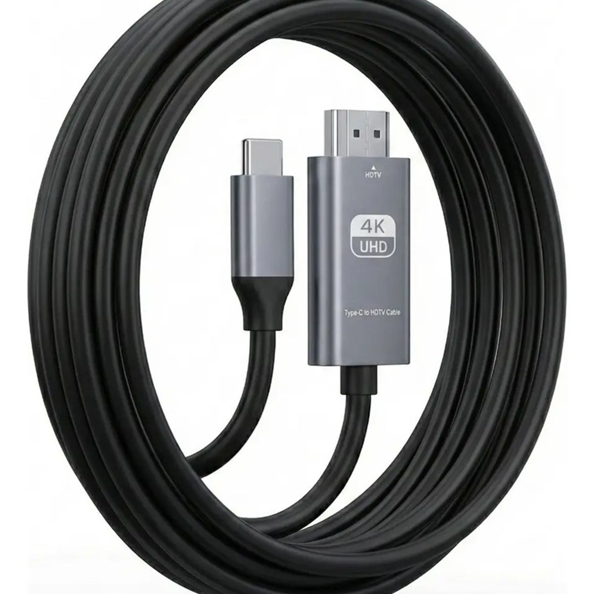GENERICO - Cable Adaptador Usb-c Tipo C A Hdmi 4k Uhd 2 Metros Tv Pc