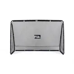 FLIK SPORT - Arco De Fútbol Infantil Portátil 240x160 cm Flik Goal Play Estructura Metálico y Malla Negro