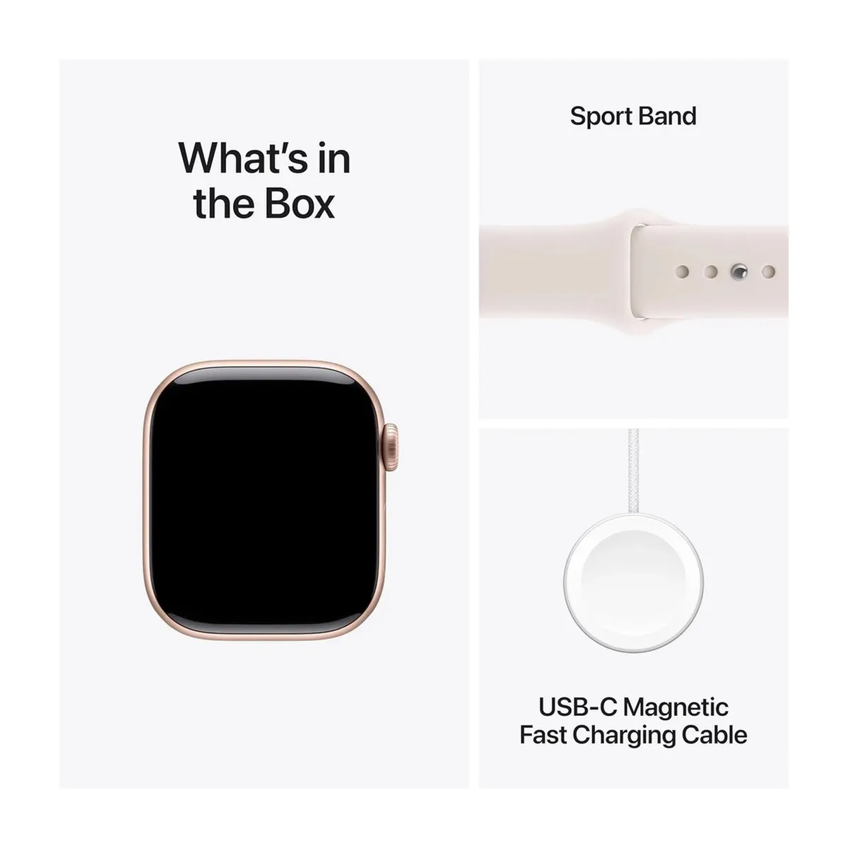 APPLE - SMARTWATCH APPLE WATCH SERIE 11 (GPS) 42MM SPORT BAND ORO ROSA