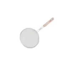 GENERICO - Colador de Cocina de Acero Inoxidable Con Mango De Madera 22cm
