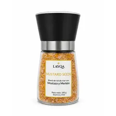 LAYQA - Sal de Mar con Mostaza y Merkén Mustard Seeds 145 g