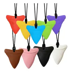 GENERICO - Collar Masticable Silicona Sensorial Para Niños Y Adultos 2 Unid