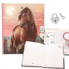 DEPESCHE - Diario de vida con pegatinas y con candado de corazon Miss Melody