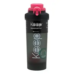 KEEP - Botella Shaker Outdoor 700ml Rosa