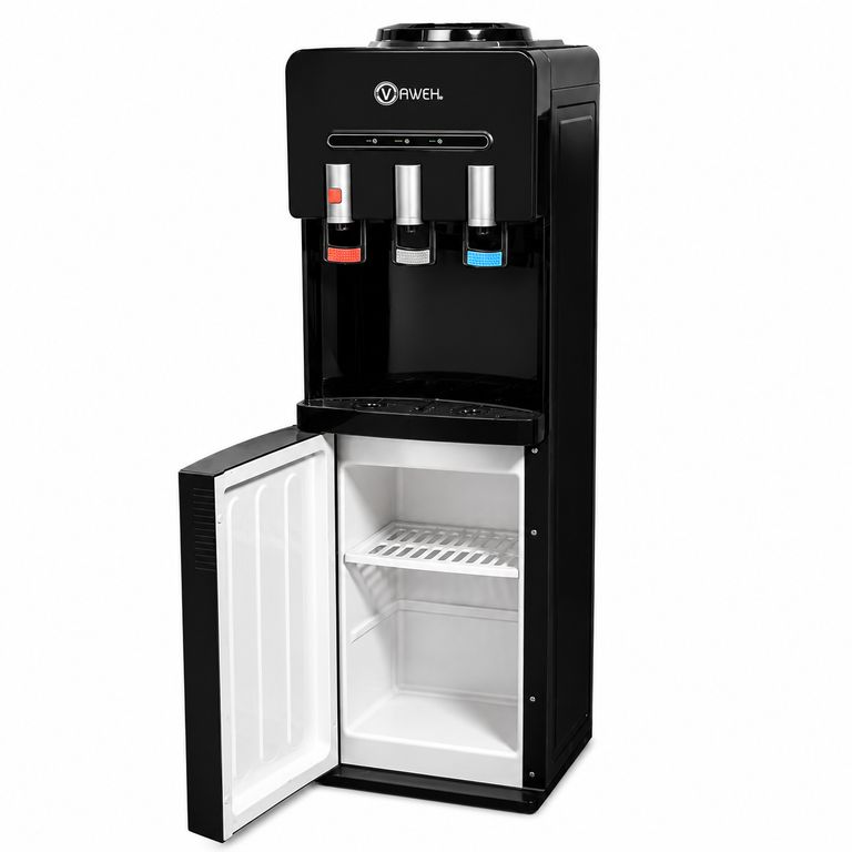 DALI Dispensador de Agua Bidón Superior Fría, Caliente y Natural 3 Llaves Negro