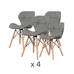 BABYMINE - Set 4 Sillas Nórdicas Eames Mariposa –