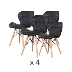 BABYMINE - Set 4 Sillas Nórdicas Eames Mariposa –